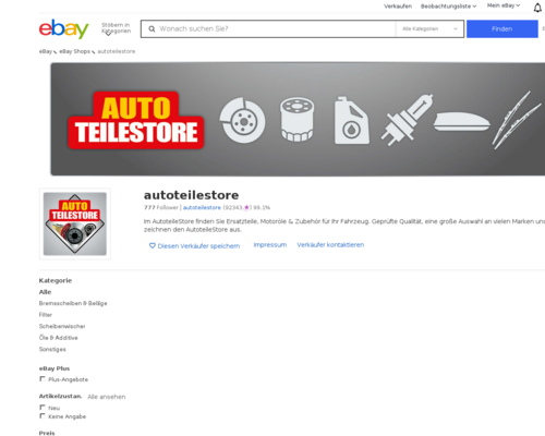 autoteilestore.com besuchen