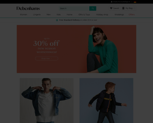 debenhams.de besuchen