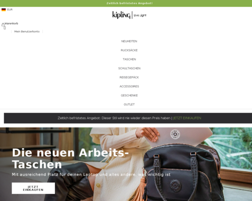 kipling.com besuchen