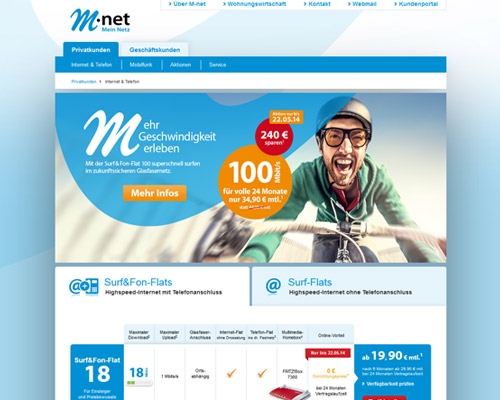 m-net.de besuchen