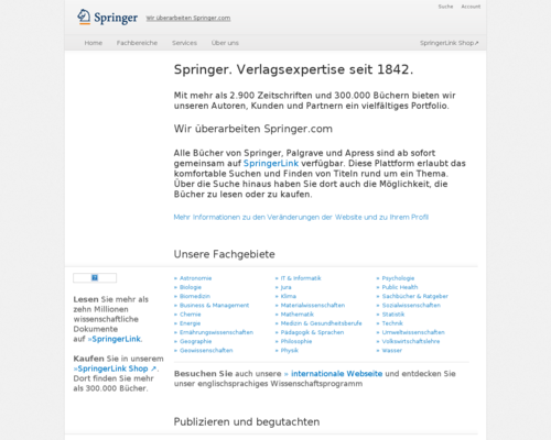 springer.com besuchen