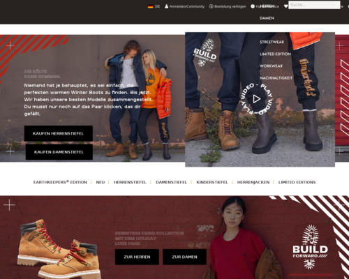 timberland.de besuchen